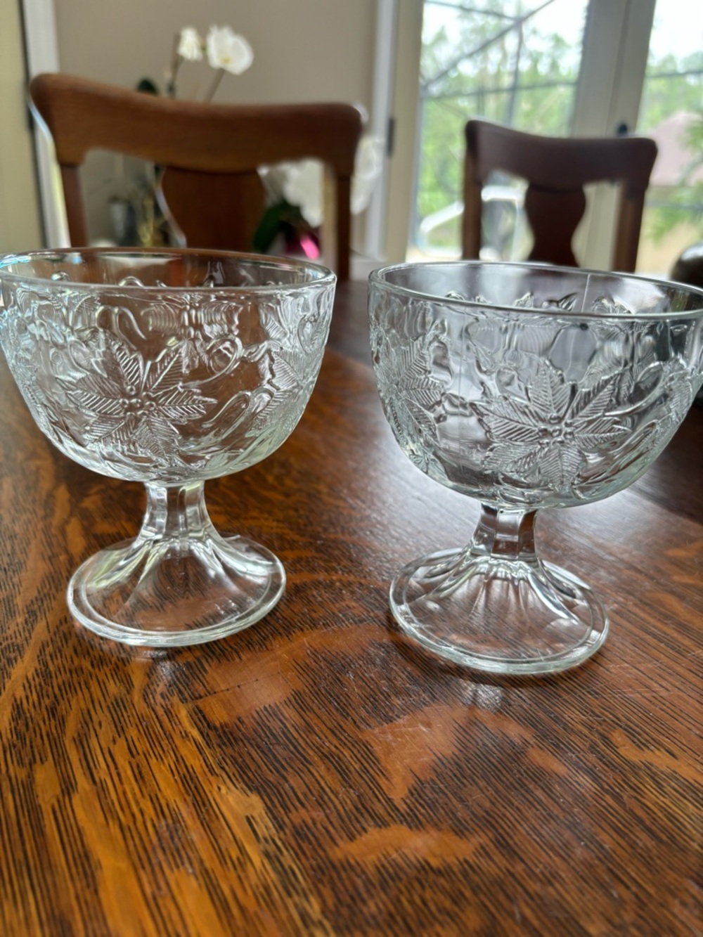 Princess House Crystal footed dessert cups